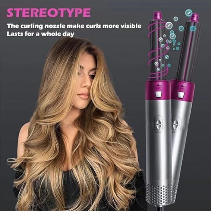 Cronier Professional Brush, 5x1 Professional Hair Straightener Long Lasting Dual Voltage Ionic Hair Straightener Easy to Use Fast Heating for Shiny and Soft Hair 1000 w Degrees Celsius - Image 5